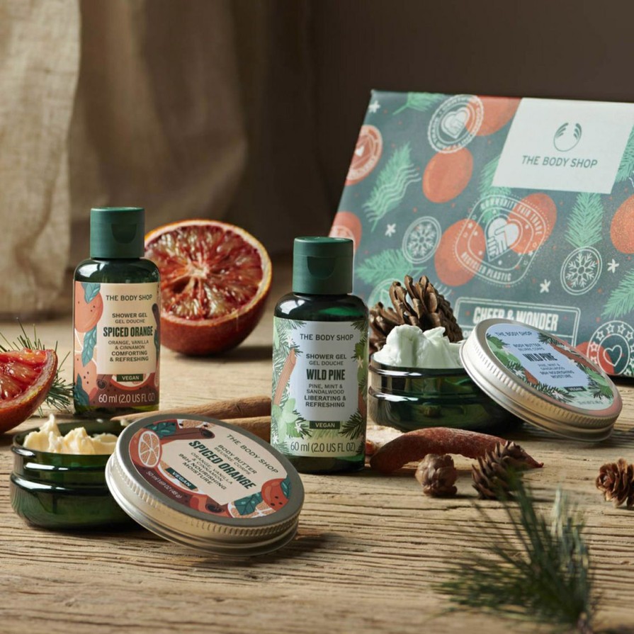 Beauty * | New The Body Shop Cheer And Wonder Essentials 4 Pc. Gift Set