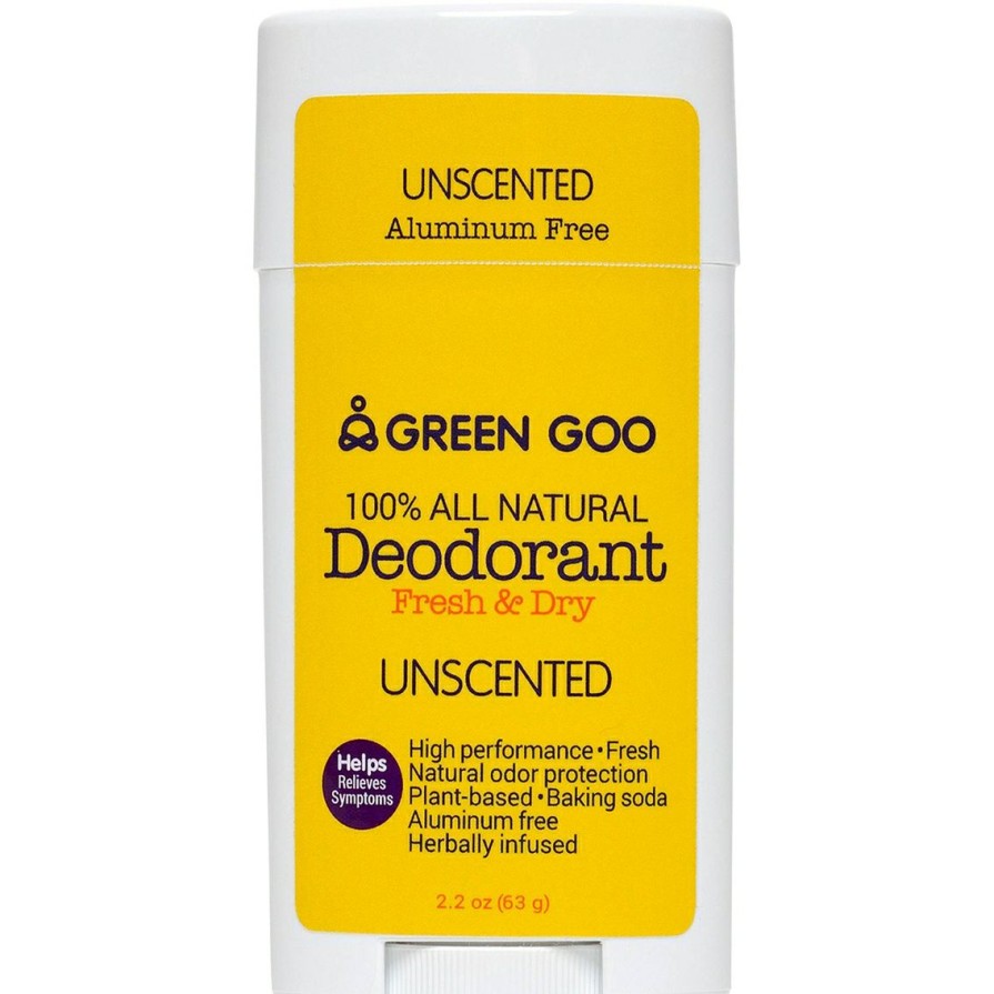 Beauty * | New Green Goo Deodorant Mag Unscented 2.25 Oz Oval