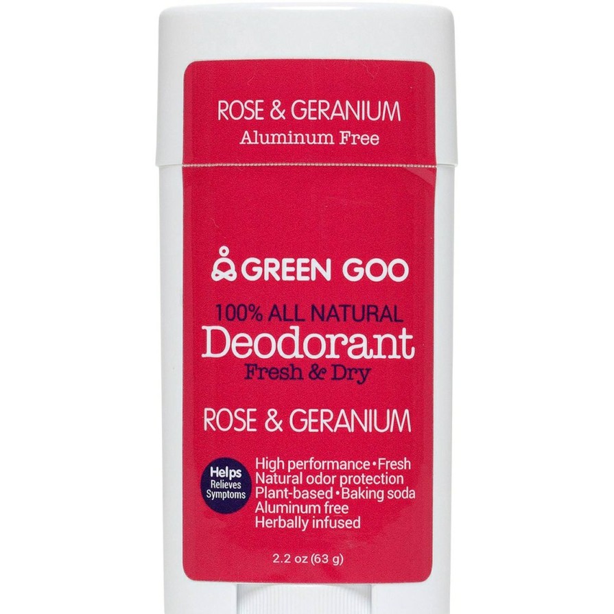 Beauty * | Top 10 Green Goo Deodorant Mag Rose Geranium 2.25 Oz Oval