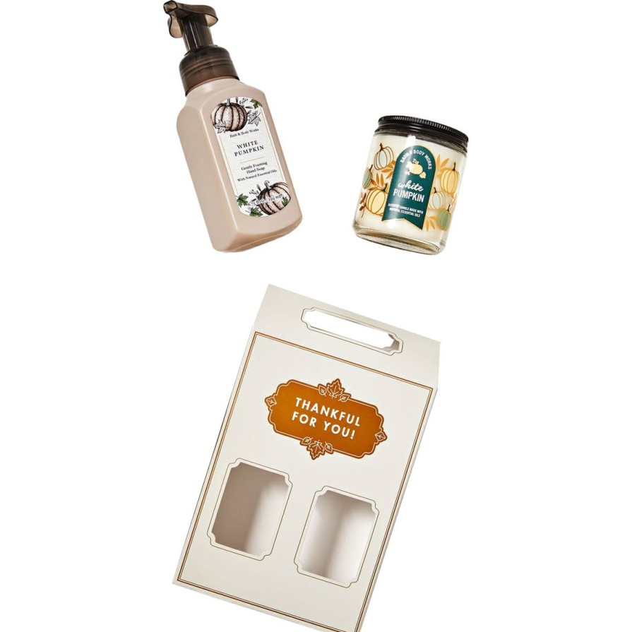 Beauty * | Wholesale Bath & Body Works White Pumpkin Home 2 Pc. Gift Set