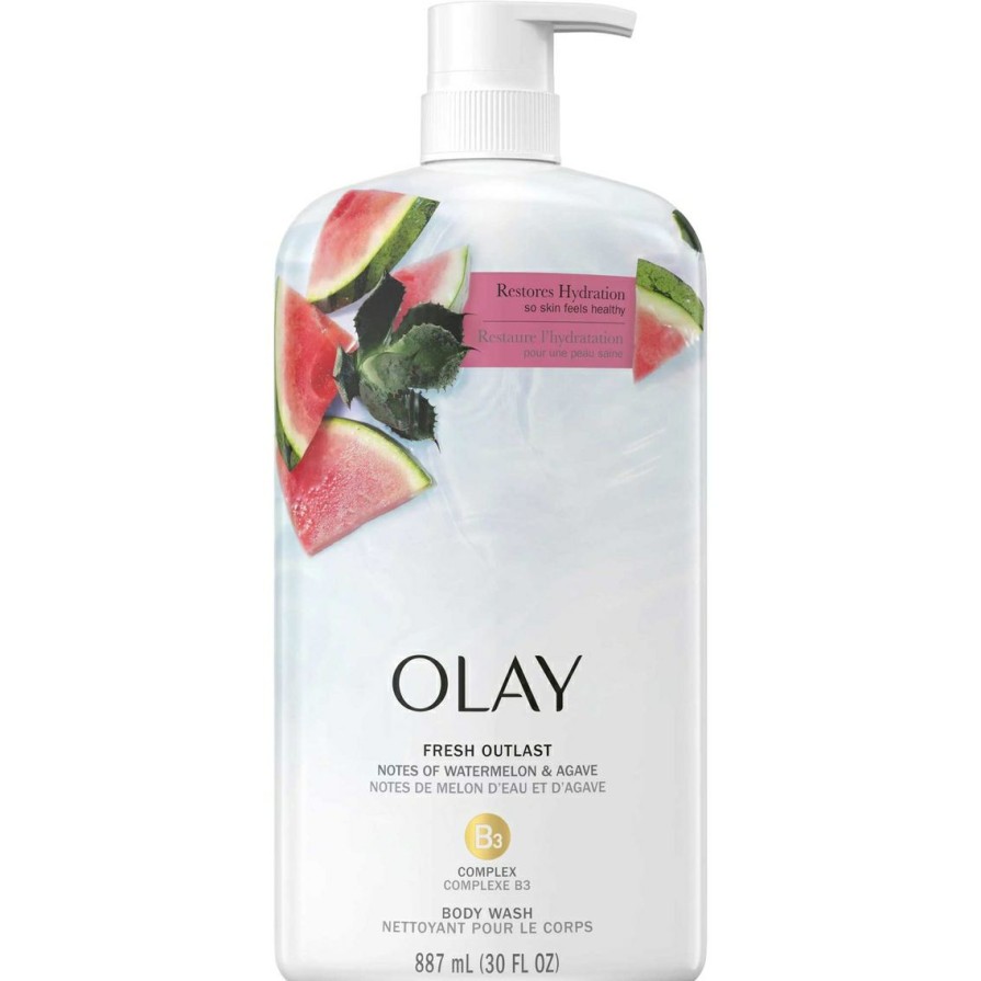 Beauty * | Best Deal Olay Fresh Outlast Notes Of Watermelon & Agave Body Wash 30 Oz.