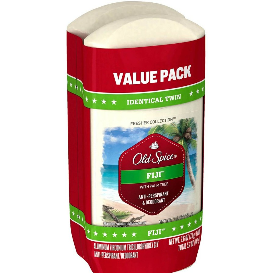 Beauty * | Discount Old Spice Fiji With Palm Tree Deodorant For Men Twin Pack