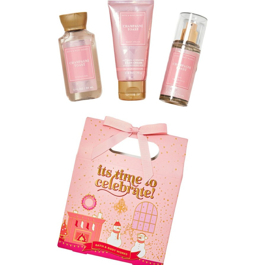 Beauty * | Promo Bath & Body Works Gft: Mini Box Set, Champagne Toast