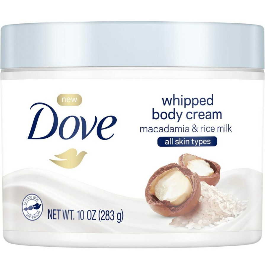 Beauty * | Best Reviews Of Dove Whipped Macadamia And Rice Milk Body Cream 10 Oz.