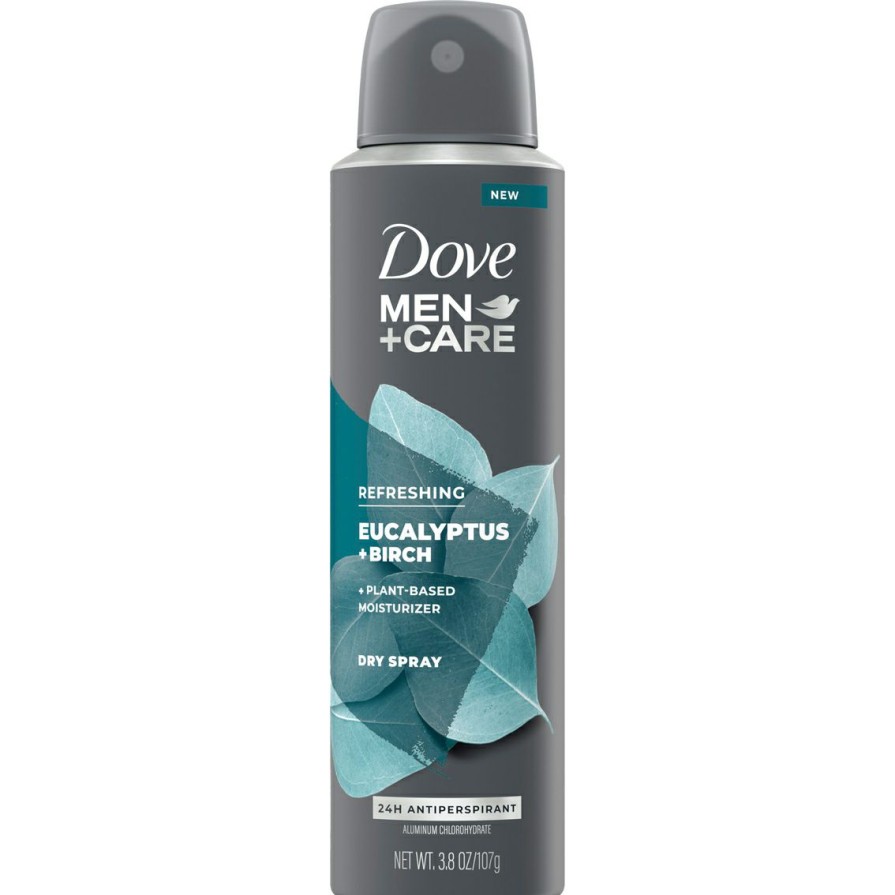 Beauty * | Wholesale Dove Men + Care Eucalyptus + Birch Antiperspirant Dry Spray Deodorant 3.8 Oz.