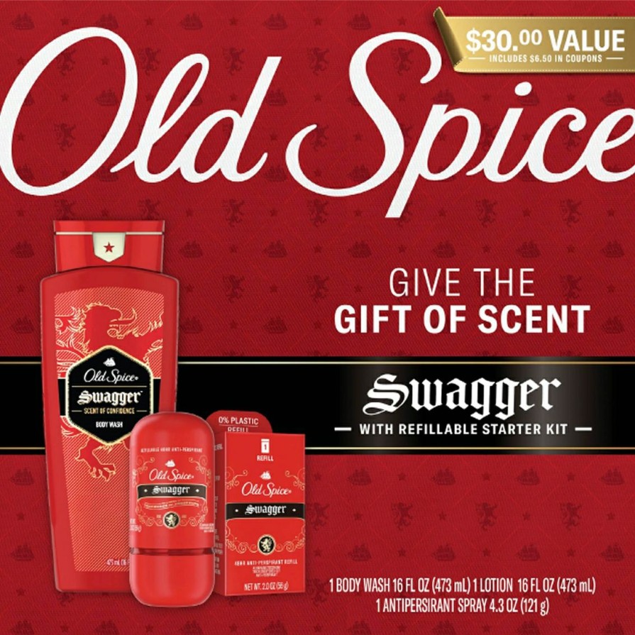 Men'S Shop * | Discount Old Spice Holiday 2022 Old Spice Swagger Premium Gift Set