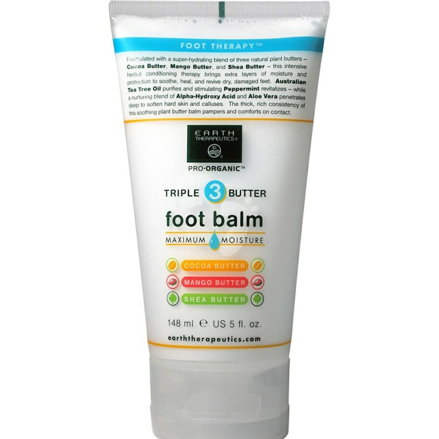 Health Care * | Best Reviews Of Earth Therapeutics Triple Butter Foot Balm