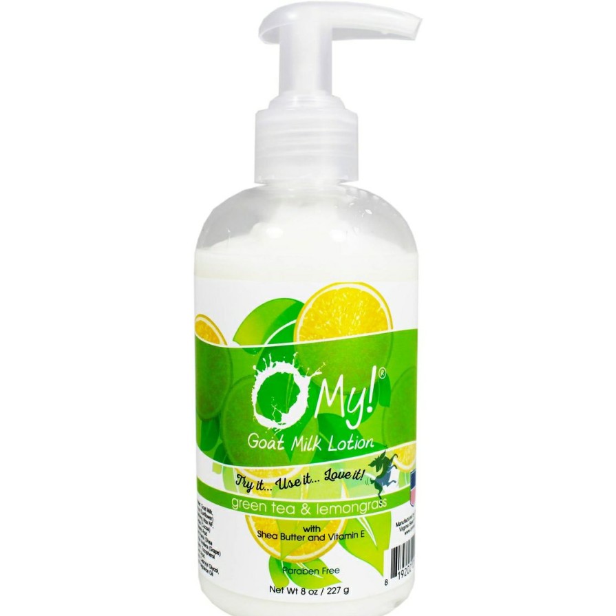 Beauty * | Outlet O My! Goat Milk Lotion 8 Oz., Green Tea & Lemongrass