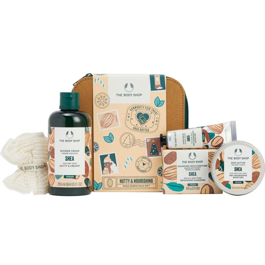 Beauty * | Cheapest The Body Shop Indulgent Nutty And Nourishing Shea Essentials 5 Pc. Gift Set