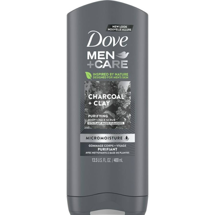 Beauty * | Flash Sale Dove Men + Care Elements Charcoal Clay Body Wash 13.5 Oz.