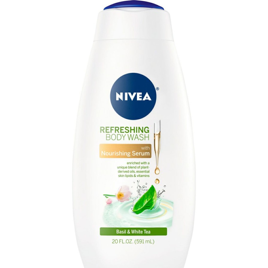 Beauty * | Hot Sale Nivea Basil & White Tea Body Wash 20 Oz.