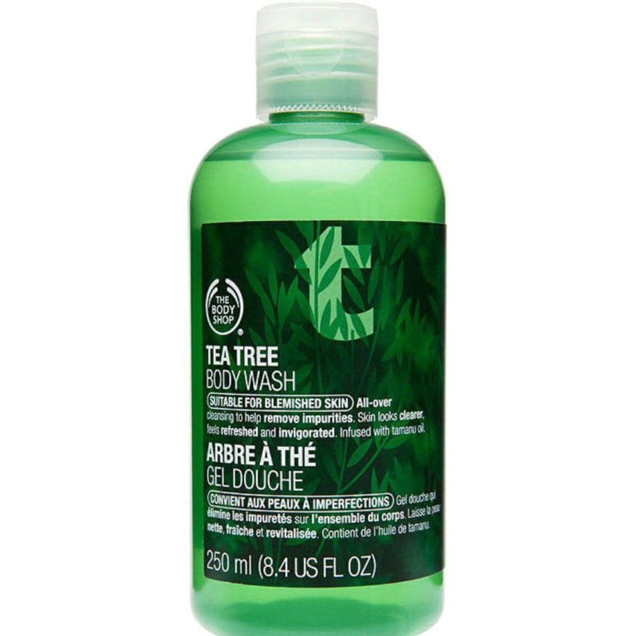 Beauty * | Cheapest The Body Shop Tea Tree Skin Clearing Body Wash 8.4 Oz.