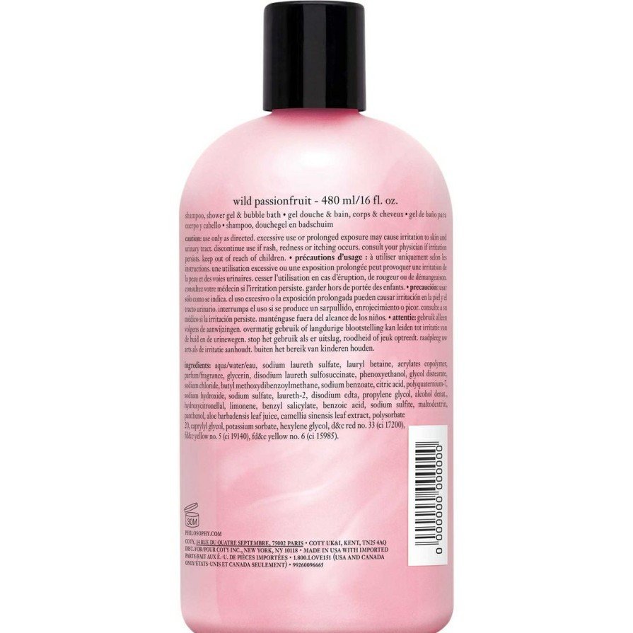 Beauty * | Top 10 Philosophy Wild Passionfruit Shampoo, Shower Gel And Bubble Bath