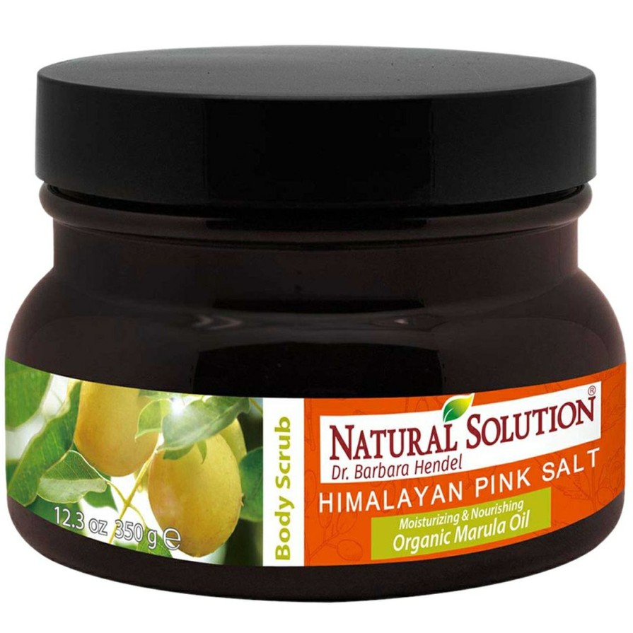 Beauty * | Best Sale Natural Union Natural Solution Himalayan Pink Salt Body Scrub With Marula Oil