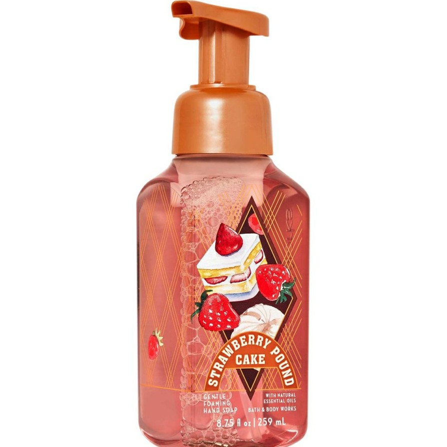 Beauty * | New Bath & Body Works Pumpkin Pop: Strawberry Pound Cake Foaming Soap