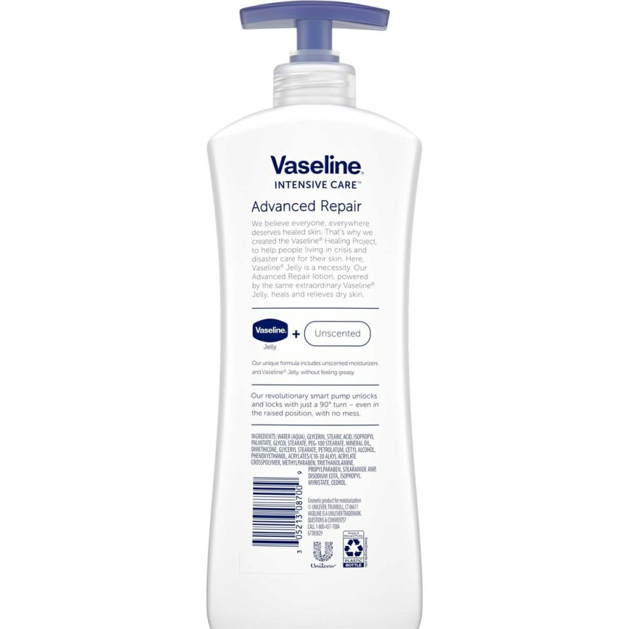 Beauty * | Cheap Vaseline Intensive Care Advanced Repair Unscented Healing Moisture Lotion 20.3 Oz.