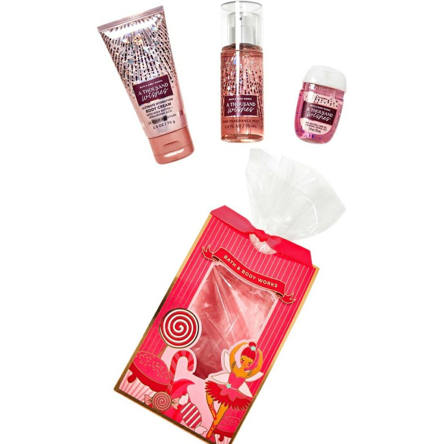 Beauty * | Brand New Bath & Body Works A Thousand Wishes Mini Cello Gift Set