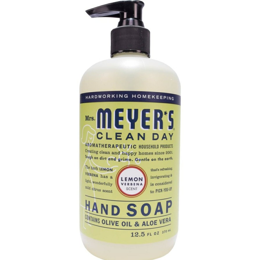 Beauty * | Cheapest Mrs. Meyer'S Mrs. Meyer'S Lemon Verbena Liquid Hand Soap