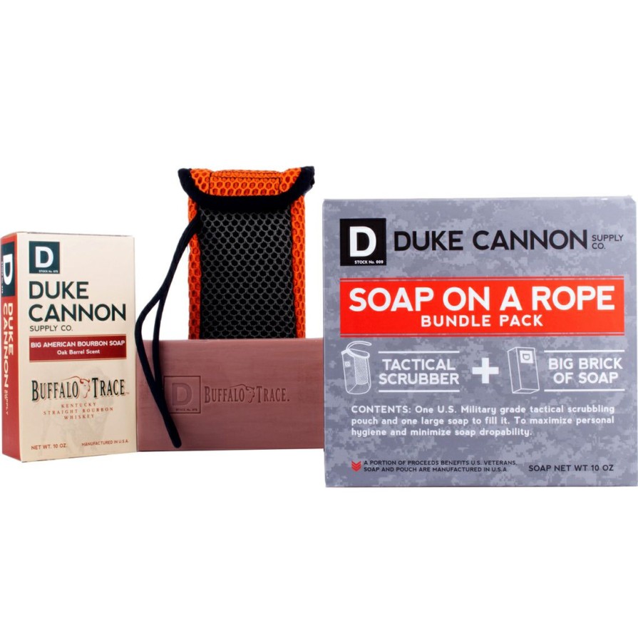 Beauty * | Promo Duke Cannon Bourbon Soap On A Rope Bundle Pack