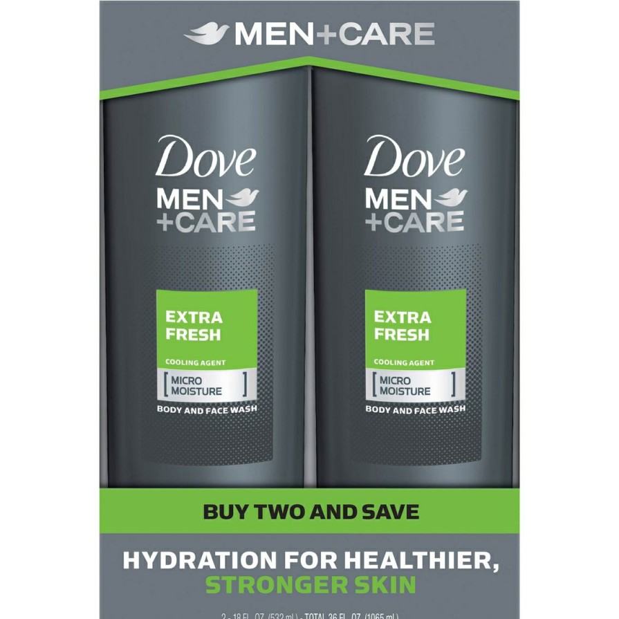 Beauty * | Buy Dove Men + Care Extra Fresh Body Wash 2 Pk.