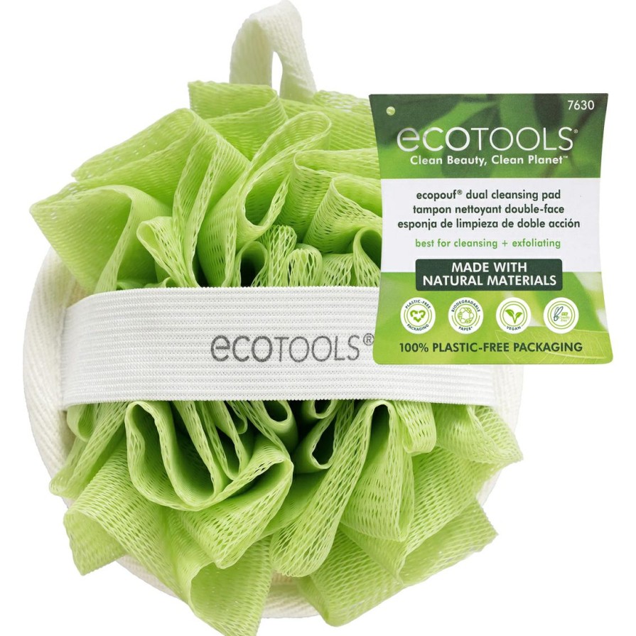 Beauty * | Budget Ecotools Ecopouf Dual Bath Cleansing Pad